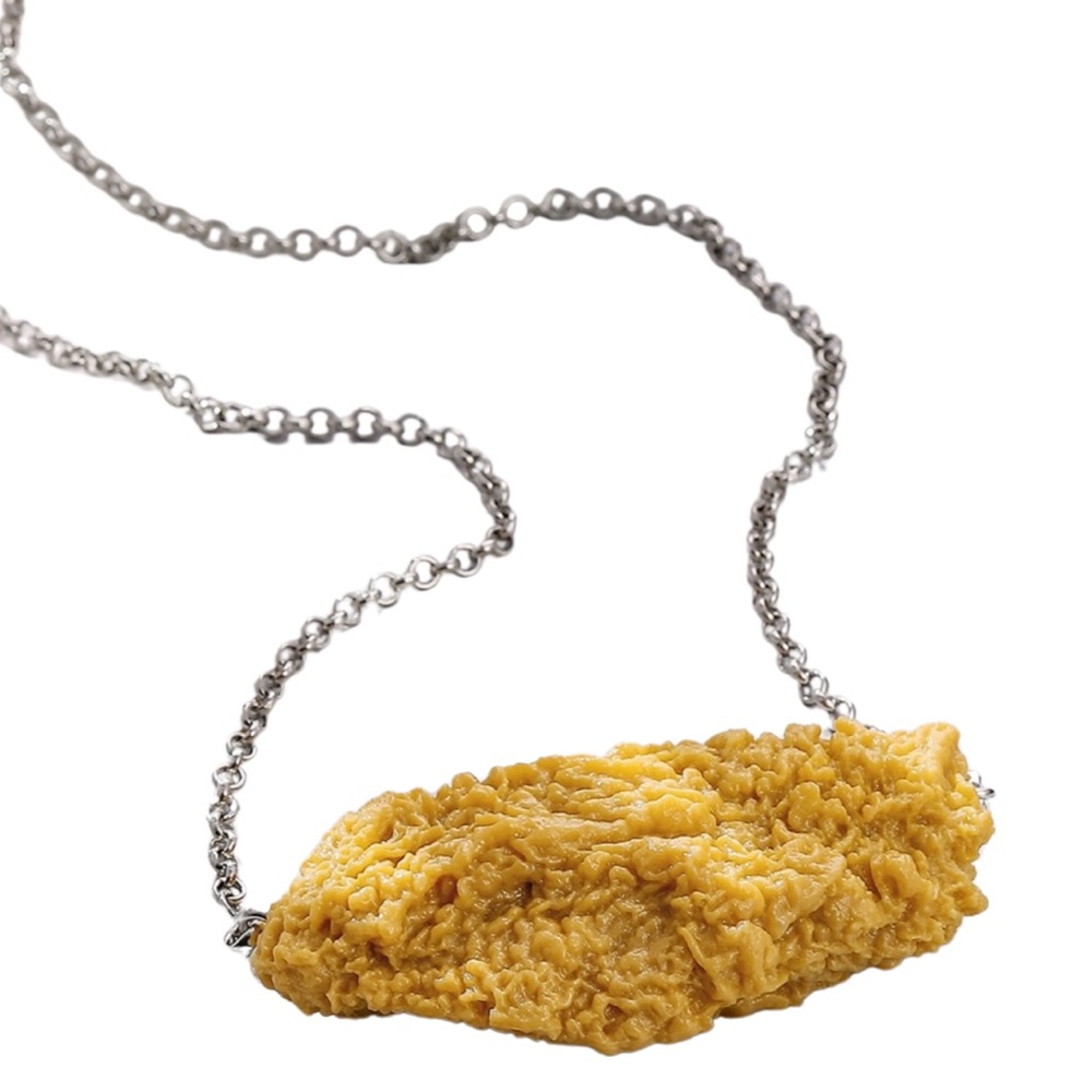 Fried chicken necklace.NWT